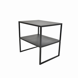 Szafka/stolik nocny No2 otwarta z półkami w kolorze czarnym 50x40x50