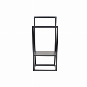 Stojak na ręczniki z półką No2 - metalowy w stylu loft