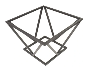 Diamond Stelaż prosty  800x800 mm /20x20 Loft Industrial czarny