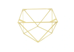 Diamond Stelaż  600x600 mm /12x12 Loft Industrial złoty