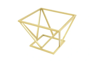 Diamond Stelaż prosty  600x600 mm /20x20 Loft Industrial złoty