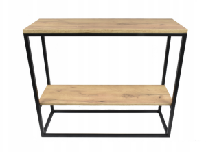 Konsola / Regał no5 dąb craft złoty loft 90x30x77 mat