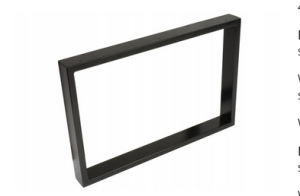 Noga 70x40cm 4x2cm czarna